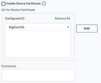 Add ca for device certificate