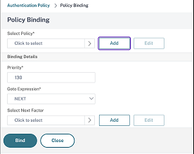 Bind policy2