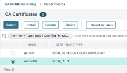 Bind server cert for Intune integration