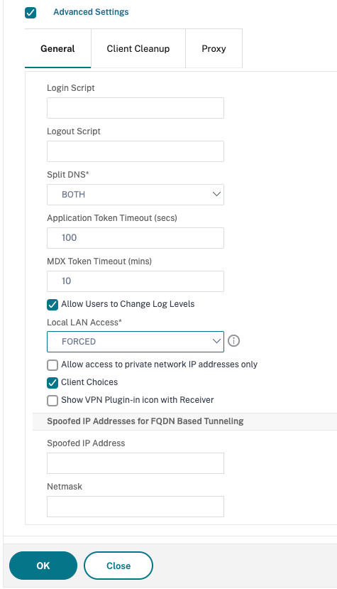 Enable local LAN access