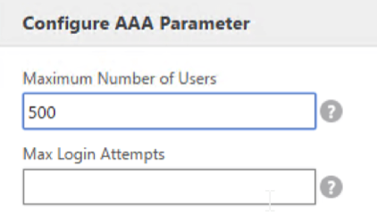 Set max number of users