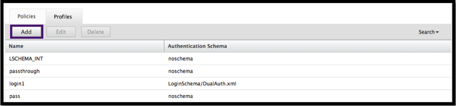 Add login schema