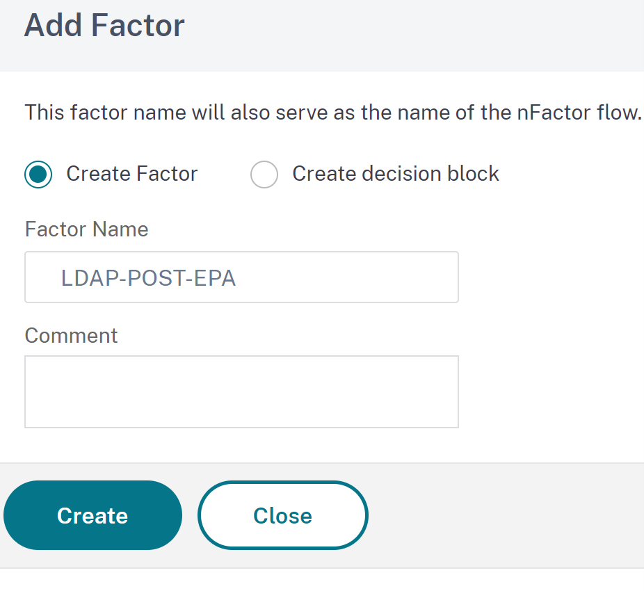 EPA in nFactor flow sequence